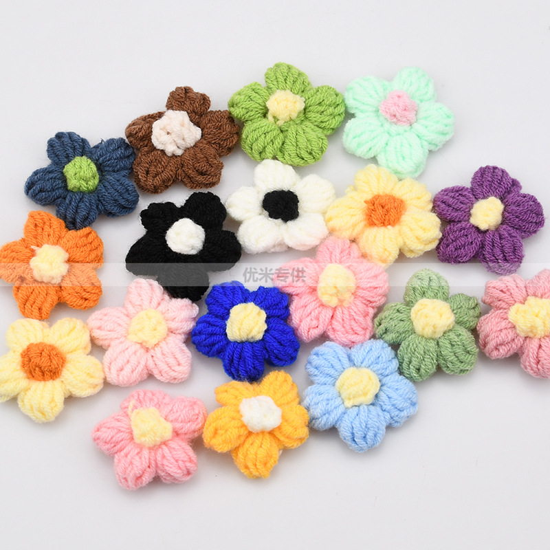 Craft Embellishment - Appliques de fleurs à cinq pétales