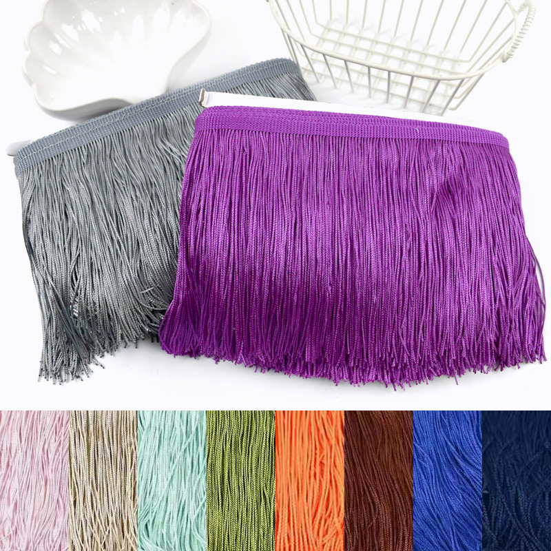 Fringe Ribbon Sewing - Ruban de dentelle en polyester à