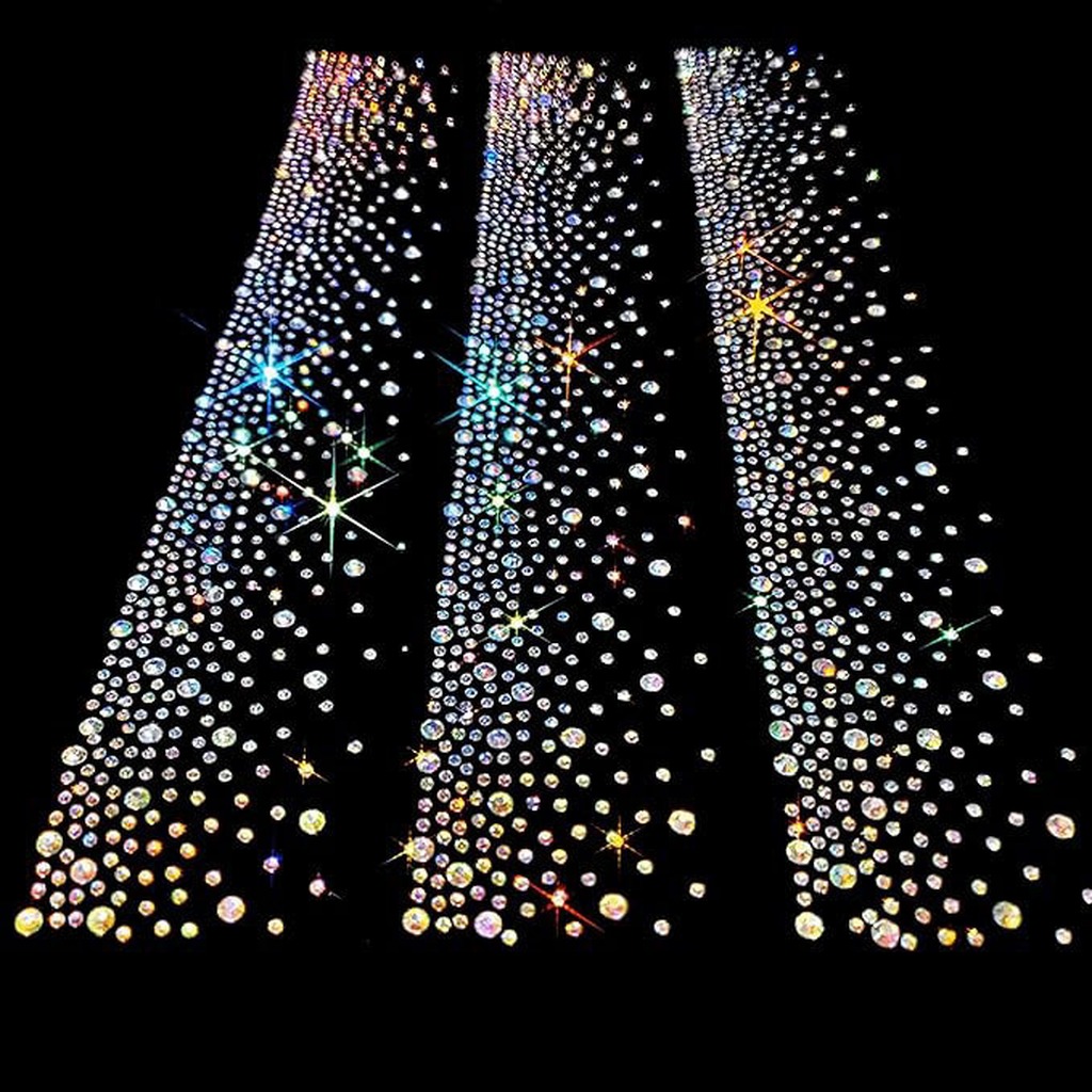 Hotfix Rhinestone Sheet - Patch thermocollant en strass taille moyenne,