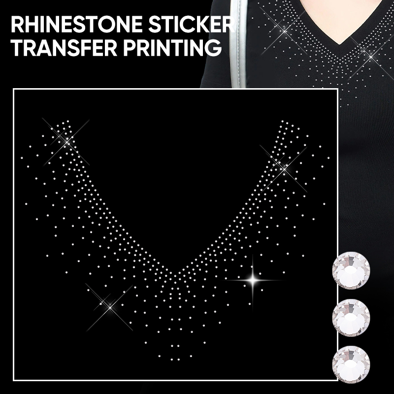Hotfix Rhinestone Sheet - QIAO 1/2/4/6 pièces Autocollants thermocollants à
