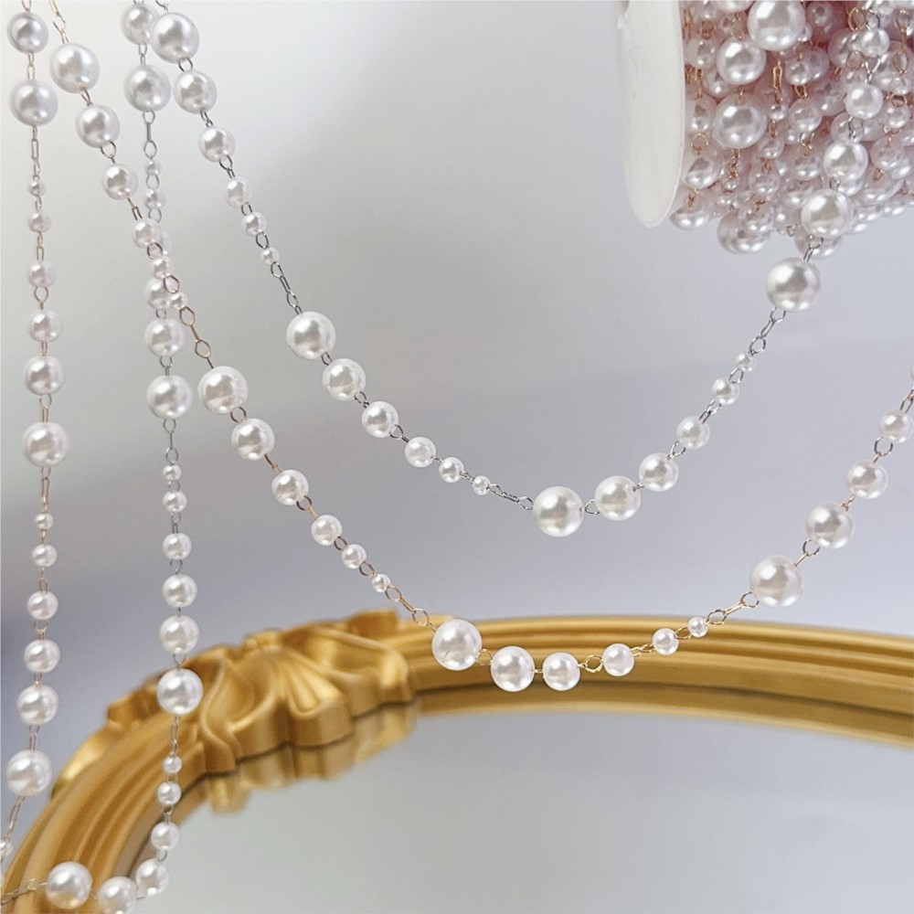 1 mètre 3-8mm fausses perles a - Pearl Trim Chain avis et prix