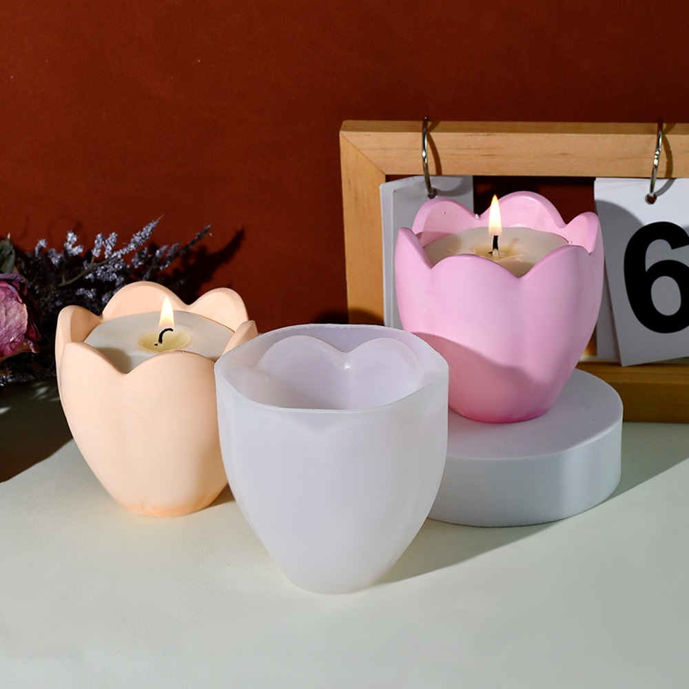 Bougeoir tulipe avec moules en - Craft Embellishment Storage avis et prix