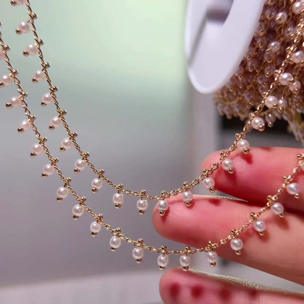 0.5M 1M Imitation perle boule  - Pearl Trim Chain avis et prix