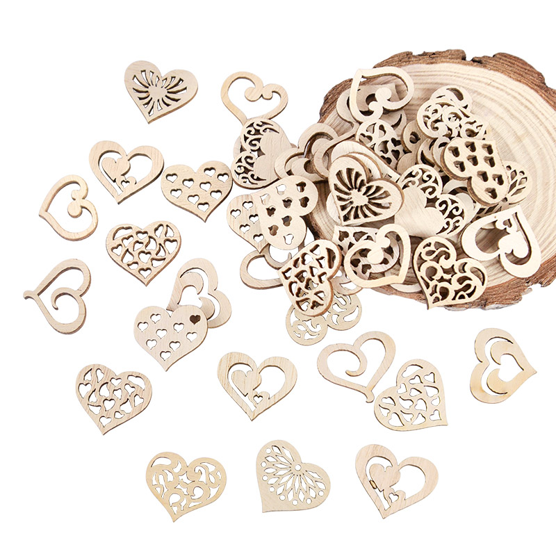 50/100 pièces motif de coeur c - Craft Embellishment avis et prix