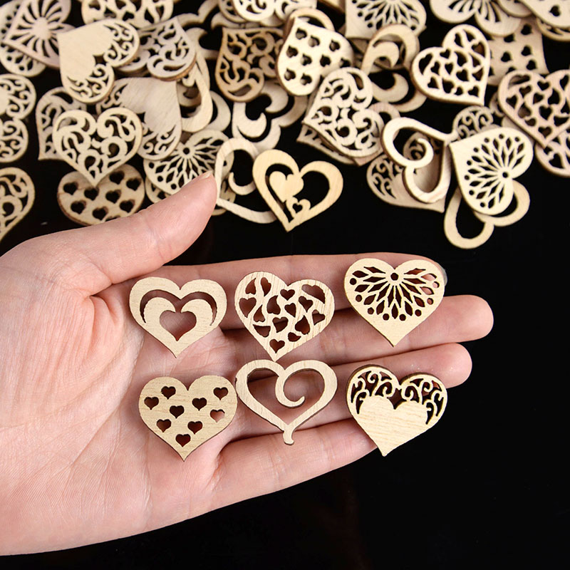 50/100 pièces motif de coeur c - Craft Embellishment avis et prix