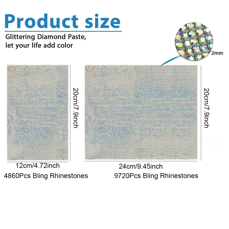 9720/4860 pièces Bling strass  - Hotfix Rhinestone Sheet avis et prix