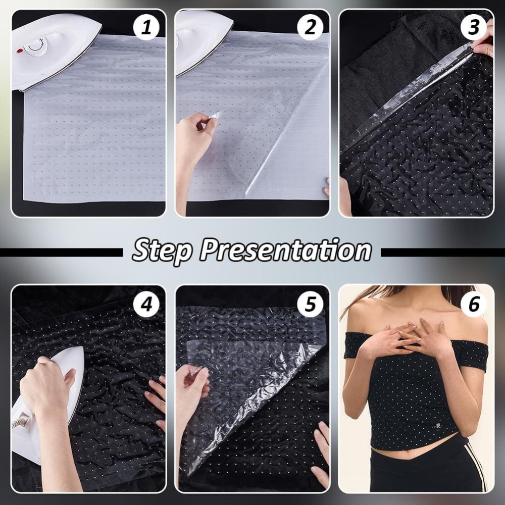 6 feuilles de strass thermocol - Hotfix Rhinestone Sheet avis et prix