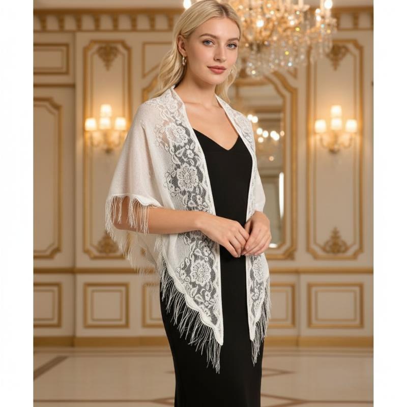 Écharpe de mariée à franges et - Tassel Fringe Trim avis et prix