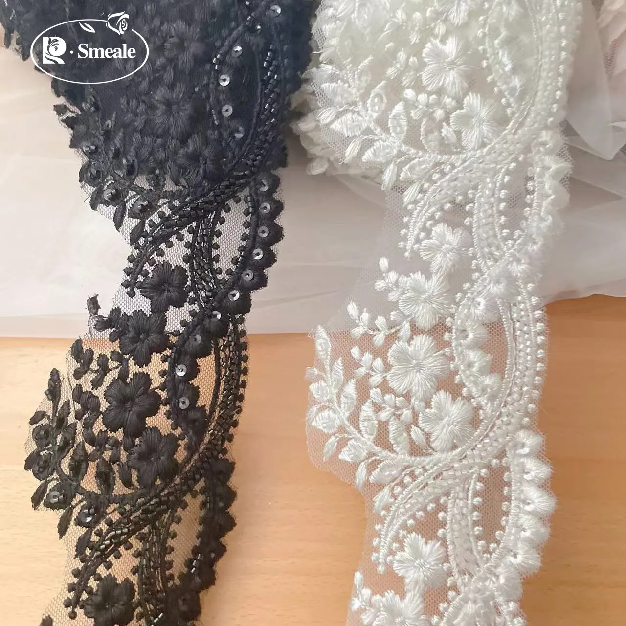Garniture en dentelle perlée d - Beaded Trim Fringe avis et prix