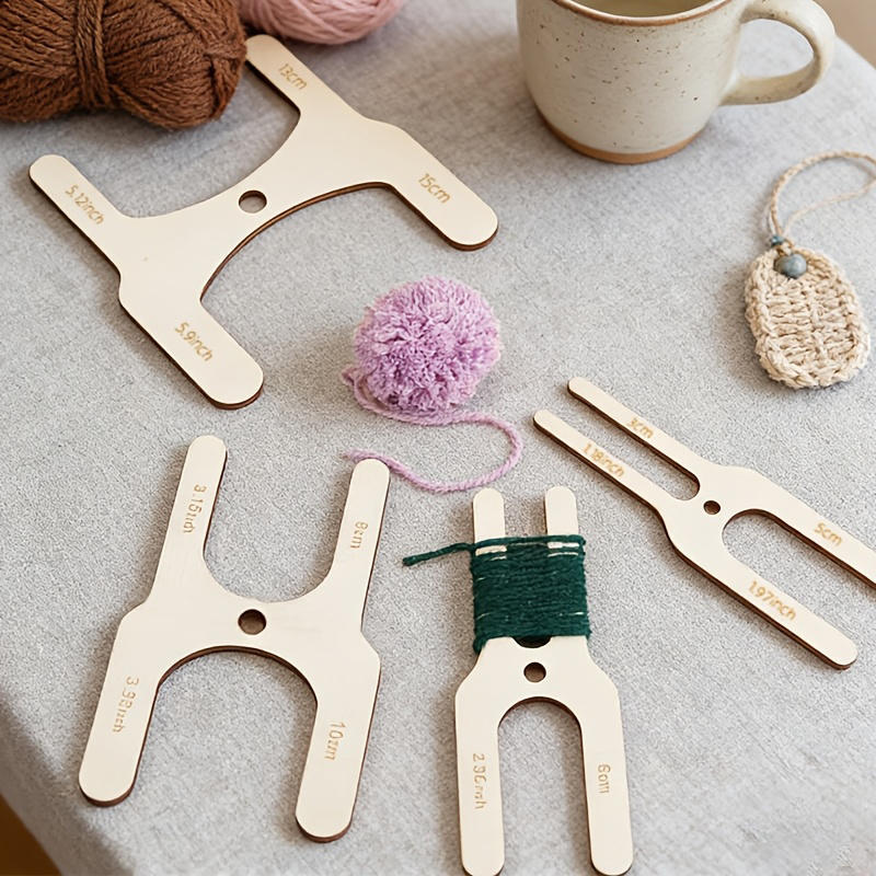 Ensemble de 4 outils en bois p - Pom Pom Maker Tool avis et prix