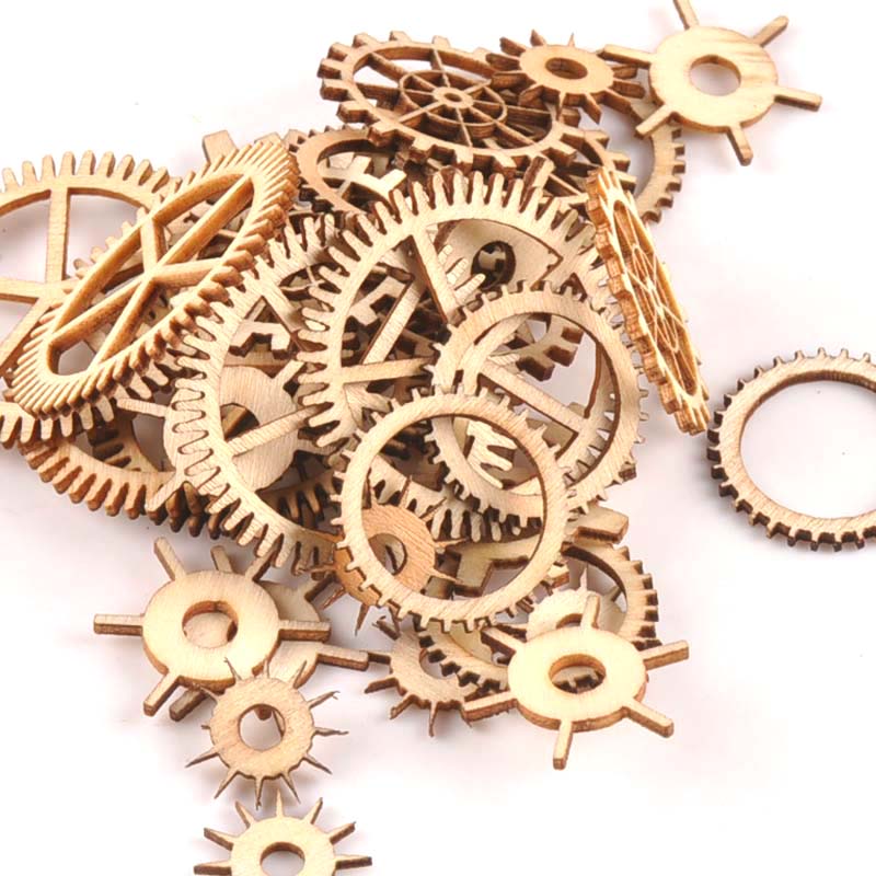 Roue dentée artisanale en bois - Craft Embellishment avis et prix