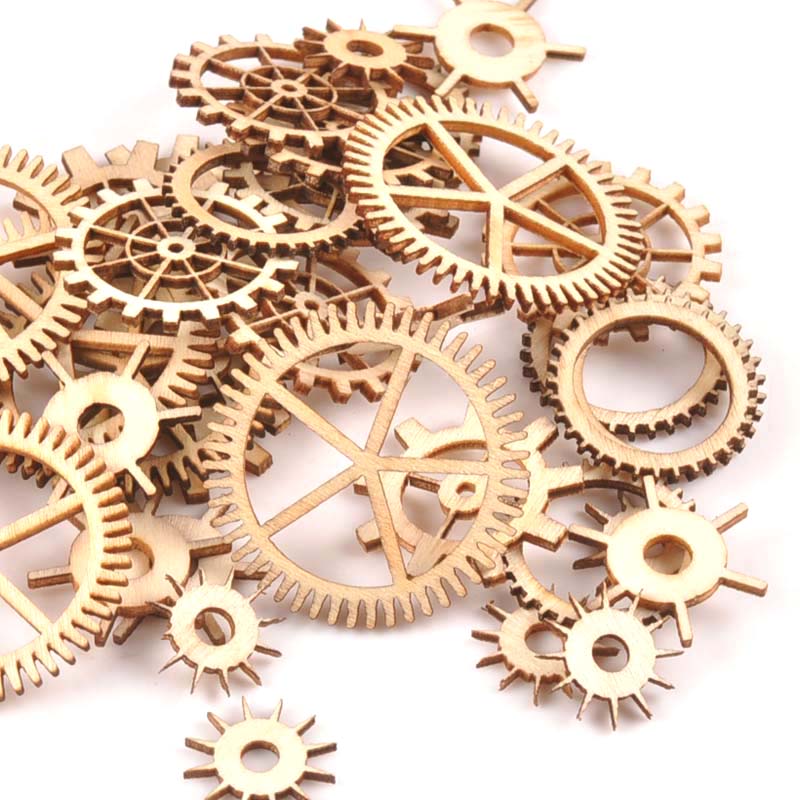 Roue dentée artisanale en bois - Craft Embellishment avis et prix