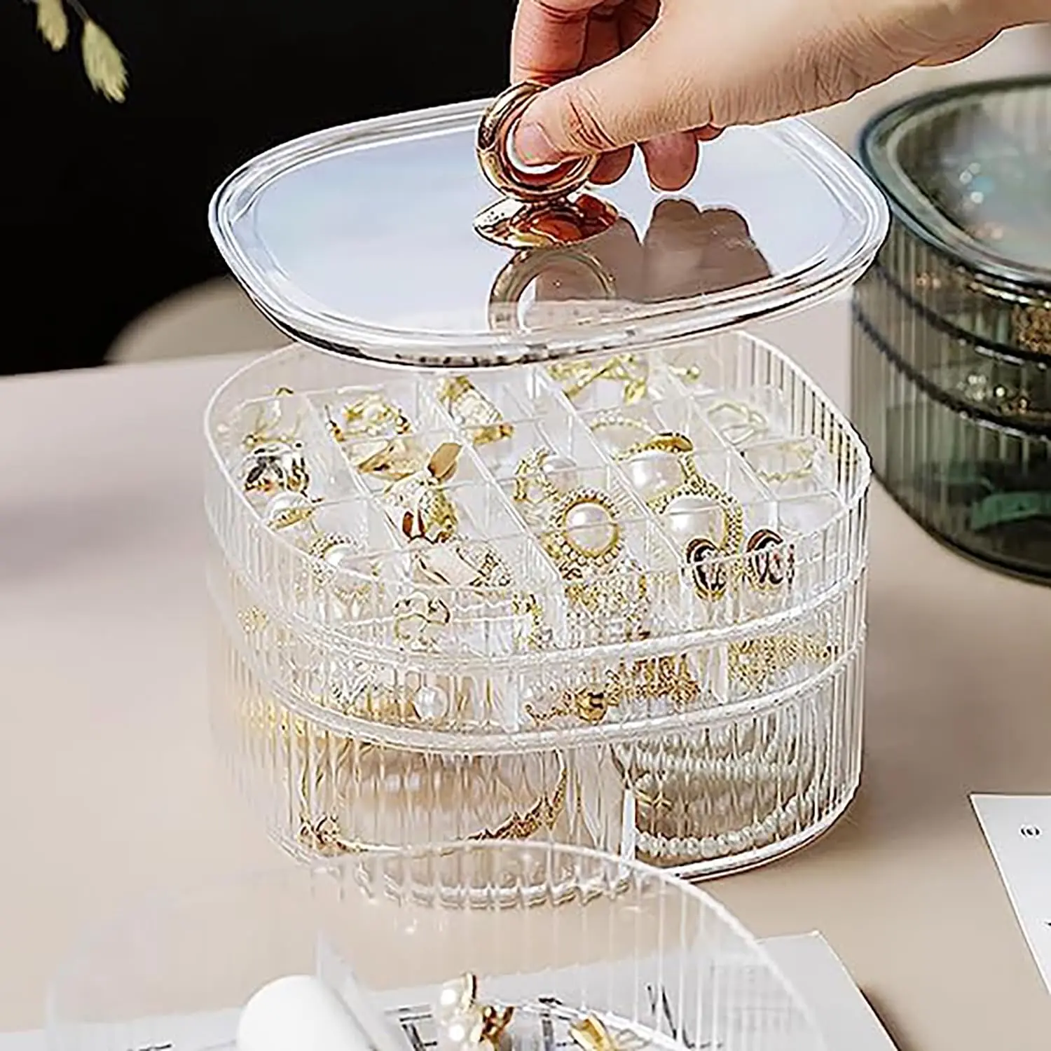 Boîte à bijoux, organiseur de  - Craft Embellishment Storage avis et prix