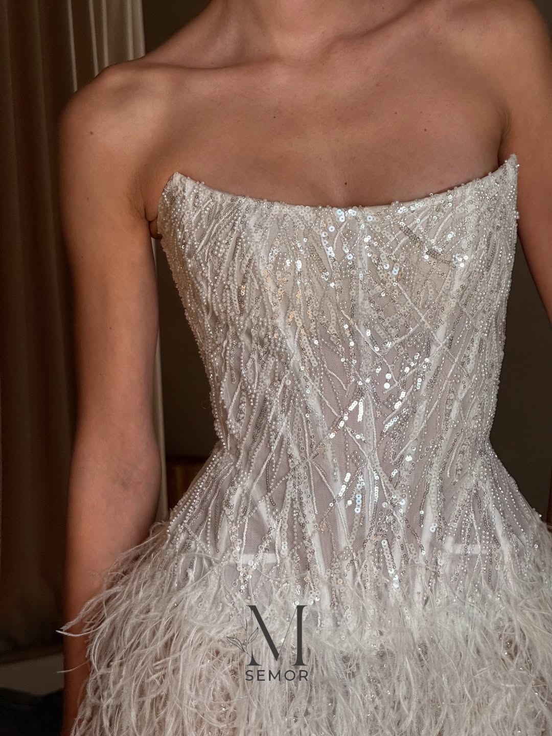Robe de mariée courte exquise  - Tassel Fringe Trim avis et prix