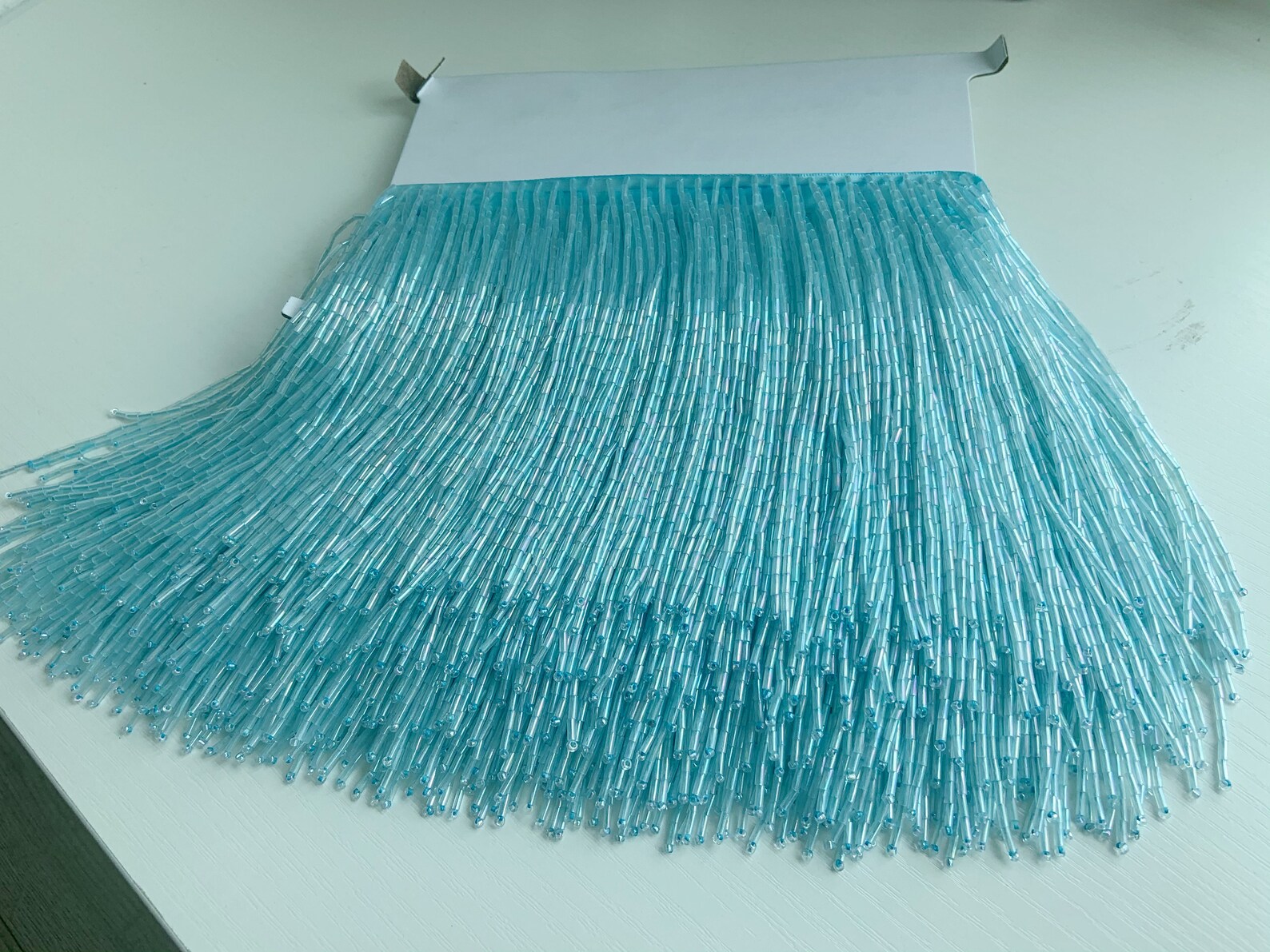 Garniture à franges perlées bl - Beaded Trim Fringe avis et prix